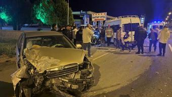 Mardin’de minibüs ile otomobil çarpıştı: 8 yaralı