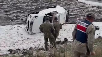 Ardahan’da askeri araç devrildi: 2 astsubay yaralandı