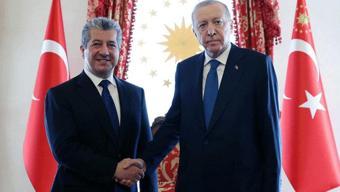 Cumhurbaşkanı Erdoğan, IKBY Başbakanı Mesrur Barzani'yi kabul etti