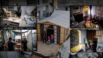Dışı harabe, içi huzur dolu! Enkazın üstünde bir 'umut evi' yükseldi