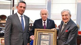 Rahmi Koç ve Ali Koç'tan Bahçeli'ye özel davet: Makamında ziyaret ettiler