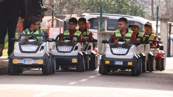 İlkadım’da minikler trafik kurallarını eğlenerek öğreniyor
