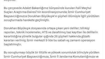 ‘Dorukhan Büyükışık' soruşturmasında İzmir merkezli operasyon: 26 kişiye gözaltı kararı