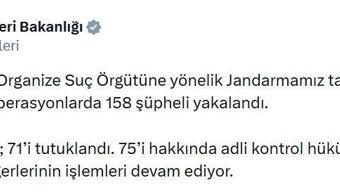 11 ilde 15 ayrı organize suç örgütüne operasyon; 71 tutuklama