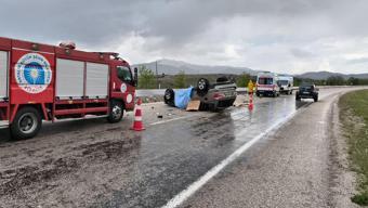 Antalya'da otomobil, takla attı; evli çift öldü, 2 yaralı