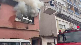 Antalya'da ev yangını