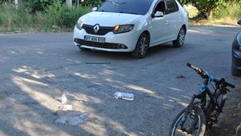Otomobilin çarptığı bisikletli çocuk yaralandı
