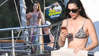 Demet Özdemir Göcek’te ailesiyle tekne keyfinde