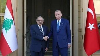 Cumhurbaşkanı Erdoğan, Lübnan Başbakanı Selam'ı kabul etti