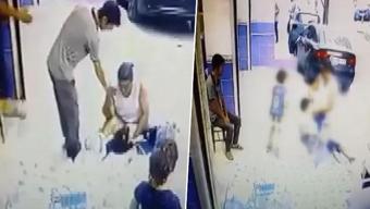 Çocukların oyununu kabusa çevirdi! 3 çocuğu yere yatırıp darbetti