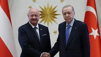 Avusturya Başbakanı Ankara'da! Cumhurbaşkanı Erdoğan Stocker'ı kabul etti