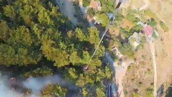 Antalya'nın 2 ilçesinde orman yangını