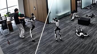 Robotun marifeti beklenenden farklı çıktı! Geliştiricisini tekmeledi, ardından selama durdu