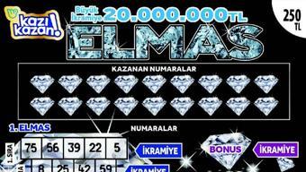 20 milyon TL ikramiyesi ile göz kamaştıran elmas