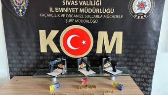 Sivas merkezli 4 ilde silah kaçakçılığı operasyonu: 2 tutuklama