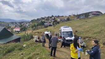 Sis Dağı Yaylası'nda kamyonet, uçuruma yuvarlandı: 1'i ağır 4 yaralı