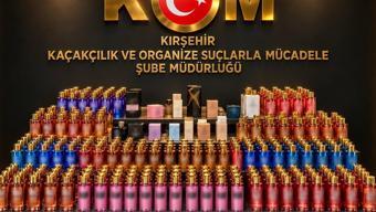 Kırşehir'de gümrük kaçağı 649 parfüm ele geçirildi
