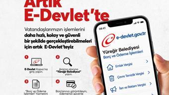 Yüreğir Belediyesi artık e-Devlet'te