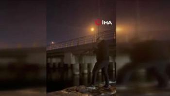 Denize ateş edip 'ses terapisi' yazarak paylaşan şahıs gözaltına aldındı