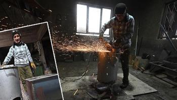 63 yaşındaki adam 35 yıldır bu mesleği yapıyor!