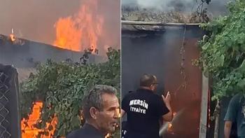 Mersin'de feci olay! Ailesiyle tartıştı, evi yaktı