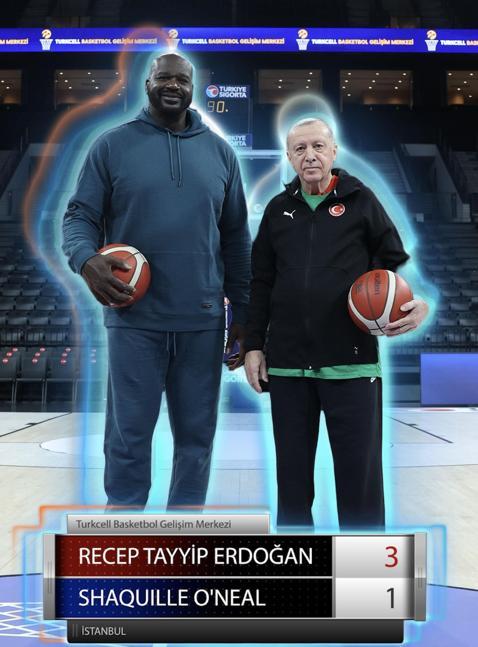 Varank o anları paylaştı: Şutlar Erdoğan’dan, alkışlar Shaq’tan