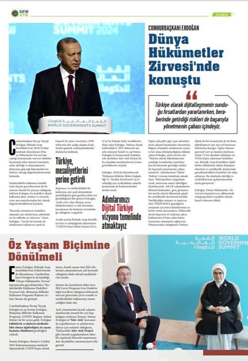 Bakan Özhaseki açıkladı Sıfır Atık gazetesi yayında