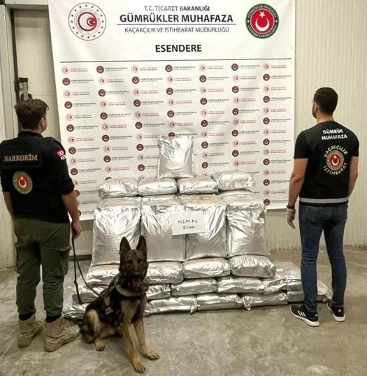 Gümrükte uyuşturucu operasyonu: 513 kilogram eroin ele geçirildi