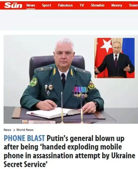 Putinin generaline kan donduran suikast Cep telefonunu açtı, havaya uçtu
