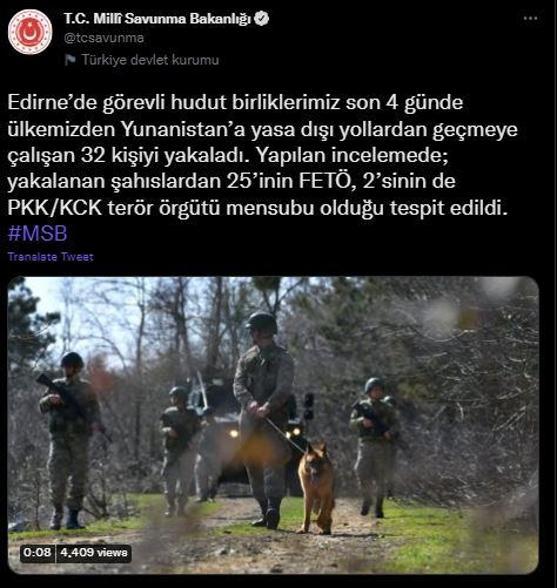 MSB duyurdu: 25i FETÖ, 2si PKKlı 32 kişi yakalandı