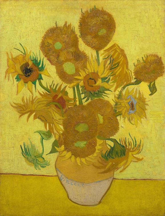 Van Goghun Ayçiçekleri soldu Protestocuların hedefi oldu