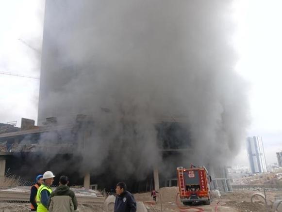 Ankara’da rezidansta korkutan yangın