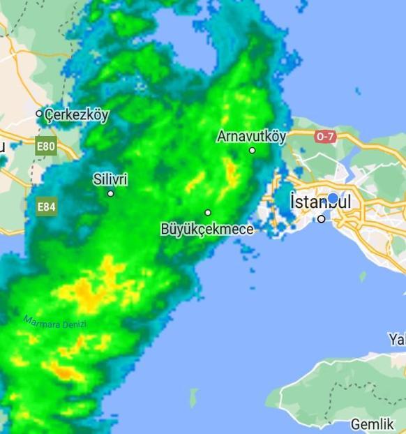 Yağış İstanbulu sarıyor Uyarı geldi, akşam saatlerine dikkat