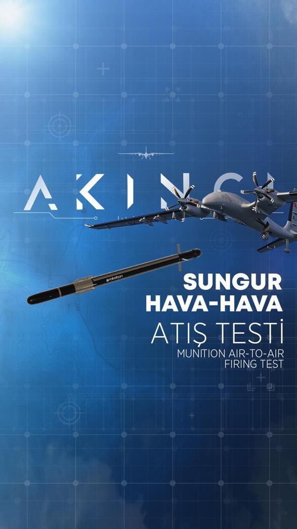 AKINCI hava hedefini SUNGUR ile vurdu