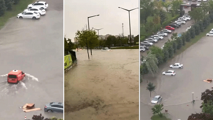 Ankarada yollar göle döndü, araçlar mahsur kaldı Valilikten yeni uyarı var