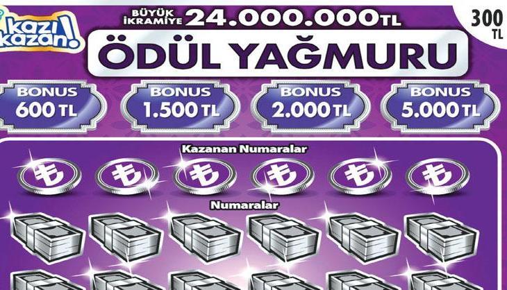 Ödül Yağmuru'ndan 24 milyon lira ikramiye!