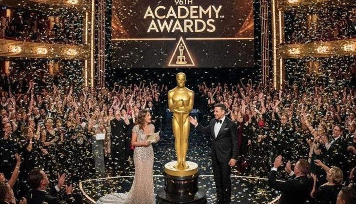 Işıltılı gece sonrası utandıran manzara! Oscar salonu çöplüğe döndü