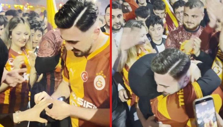 Sürpriz evlilik teklifi! Taraftarlar tezahüratlarla kutladı