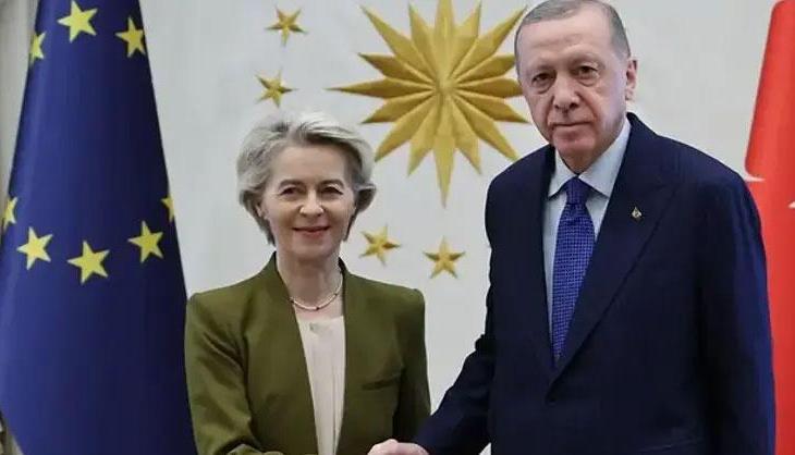 Cumhurbaşkanı Erdoğan, Avrupa Birliği Komisyonu Başkanı Leyen ile telefonda görüştü