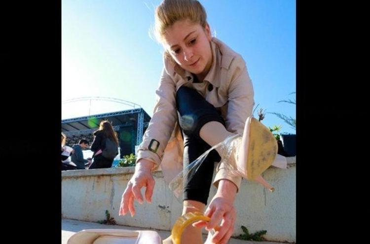 Antalyada yüksek topuk koşusu yapıldı