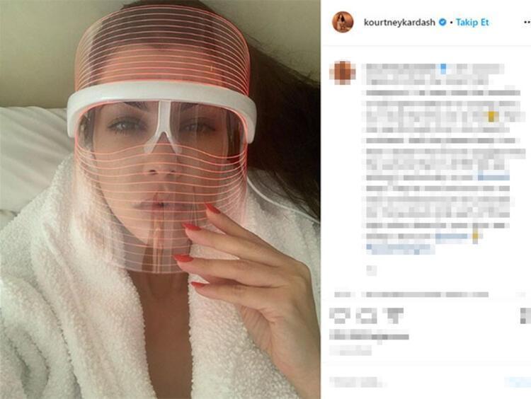 Bunu da gördük: Kourtney Kardashian led ışıklı maske satışına başladı