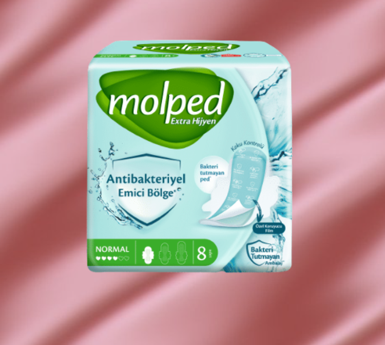 ANTİBAKTERİYEL KORUYUCU İLE  İŞLENMİŞ PED