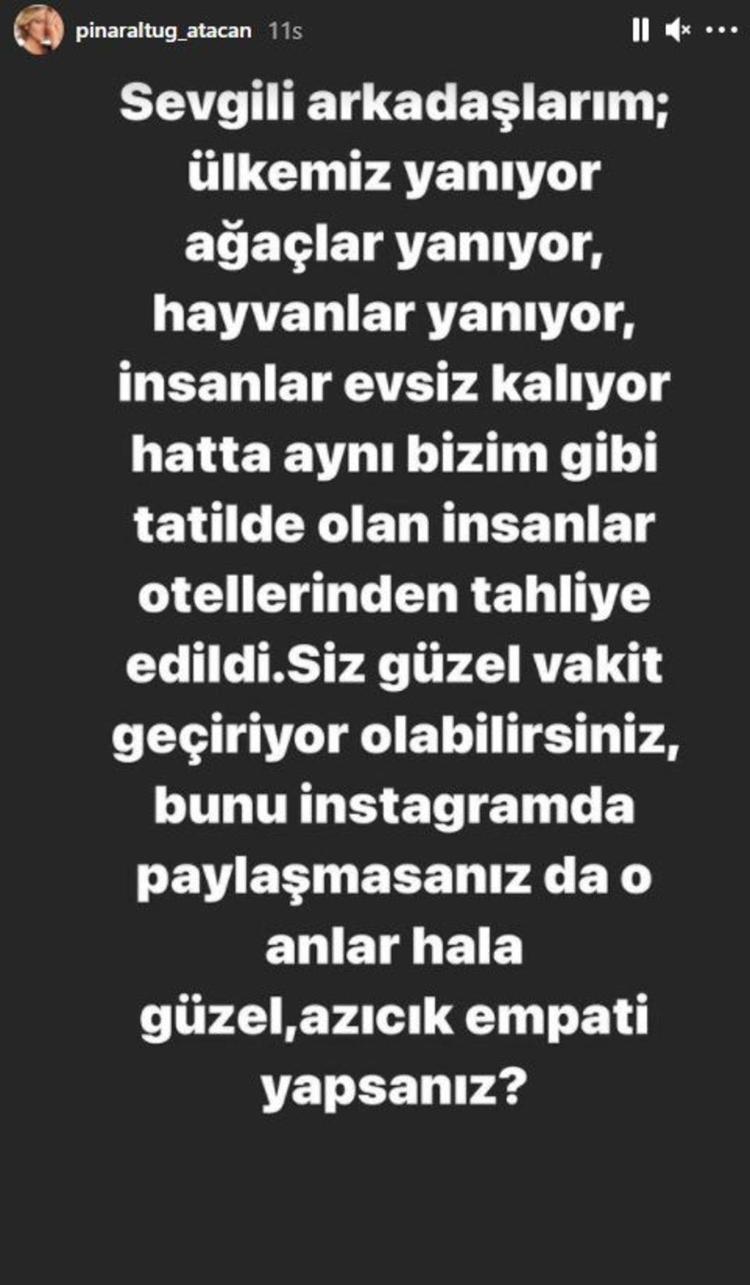 Pınar Altuğ yangın sonrası isyan etti