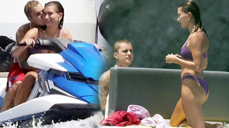 Hailey ve Justin Bieber mavi turda
