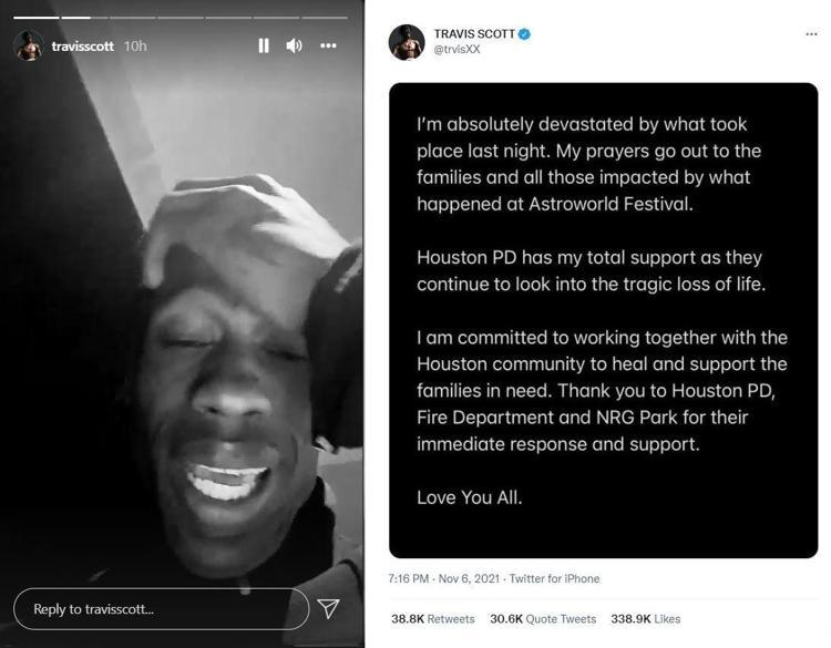 Travis Scott: Gerçekten harap oldum