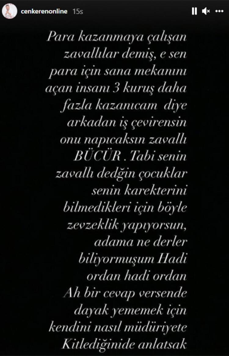 Cenk Erenden Okan Bayülgene çok sert tepki: Dayak yememek için kendini müdüriyete kilitledi