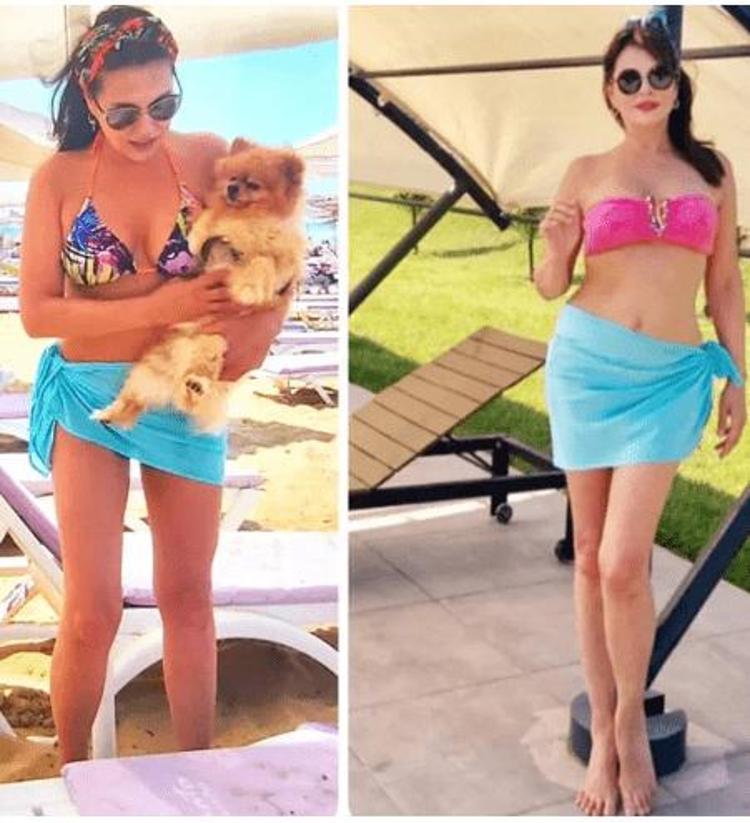 Aydan Şenerin bikinili pozu sosyal medyayı salladı