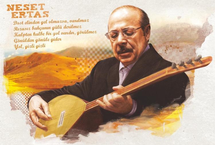 Vefatının 10. yılında PTTden “Neşet Ertaş” anma pulları ve ilkgün zarfı