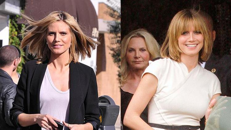 Heidi Klum kısa saç modelleri