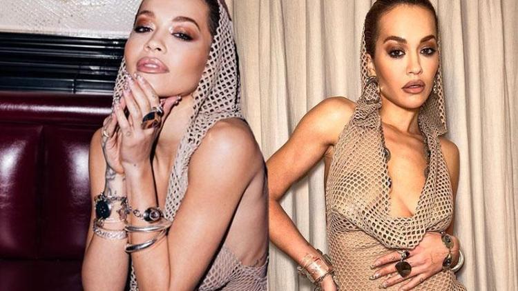 Rita Ora soğuğa meydan okudu